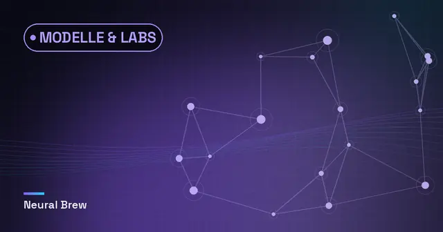 Abstrakte, automatisch erzeugte Illustration für die Rubrik Modelle & Labs