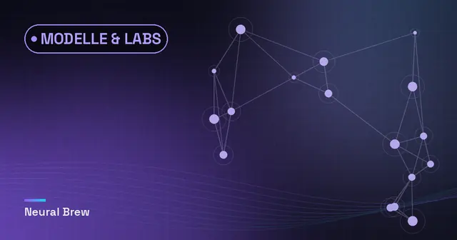 Abstrakte, automatisch erzeugte Illustration für die Rubrik Modelle & Labs