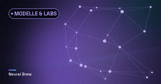 Abstrakte, automatisch erzeugte Illustration für die Rubrik Modelle & Labs