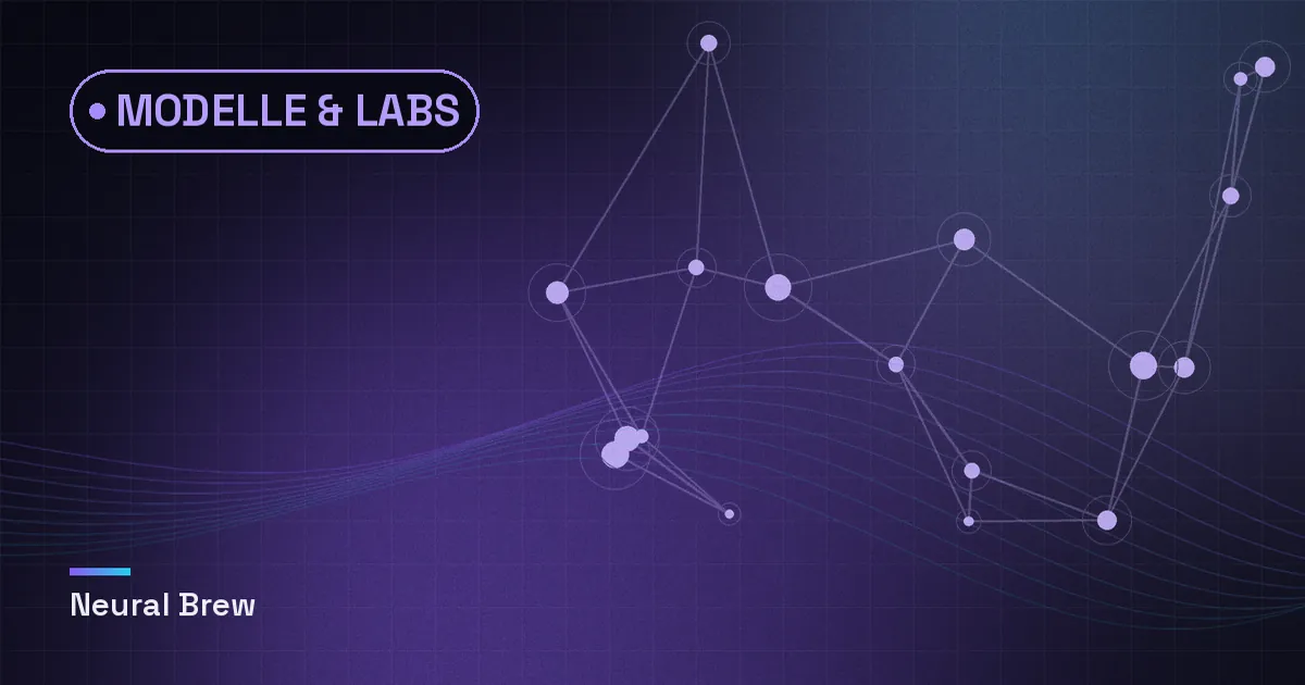 Abstrakte, automatisch erzeugte Illustration für die Rubrik Modelle & Labs