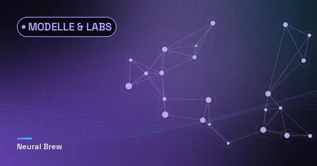 Abstrakte, automatisch erzeugte Illustration für die Rubrik Modelle & Labs