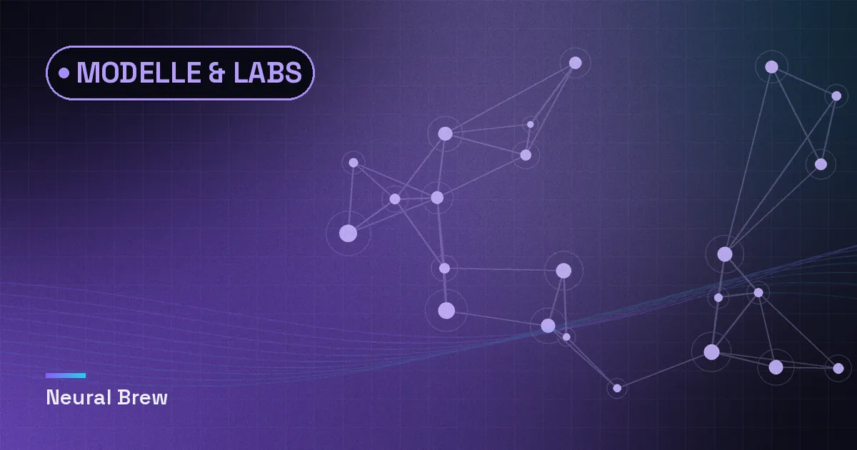 Abstrakte, automatisch erzeugte Illustration für die Rubrik Modelle & Labs