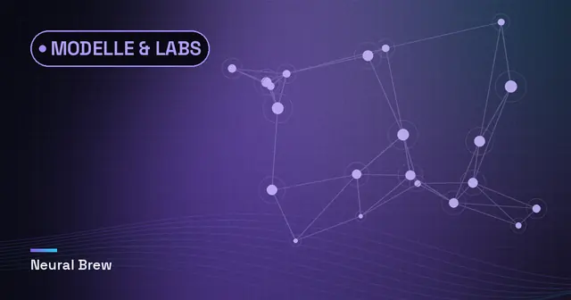 Abstrakte, automatisch erzeugte Illustration für die Rubrik Modelle & Labs