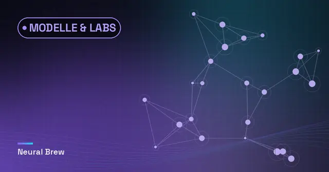 Abstrakte, automatisch erzeugte Illustration für die Rubrik Modelle & Labs