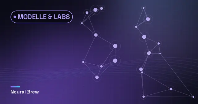 Abstrakte, automatisch erzeugte Illustration für die Rubrik Modelle & Labs