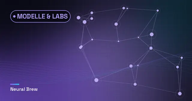 Abstrakte, automatisch erzeugte Illustration für die Rubrik Modelle & Labs