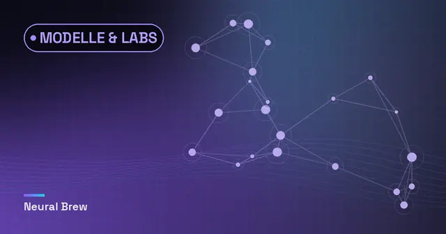 Abstrakte, automatisch erzeugte Illustration für die Rubrik Modelle & Labs