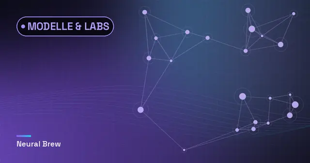 Abstrakte, automatisch erzeugte Illustration für die Rubrik Modelle & Labs