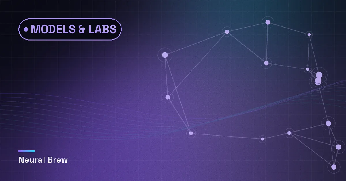 Abstract generated illustration for the Models & labs section