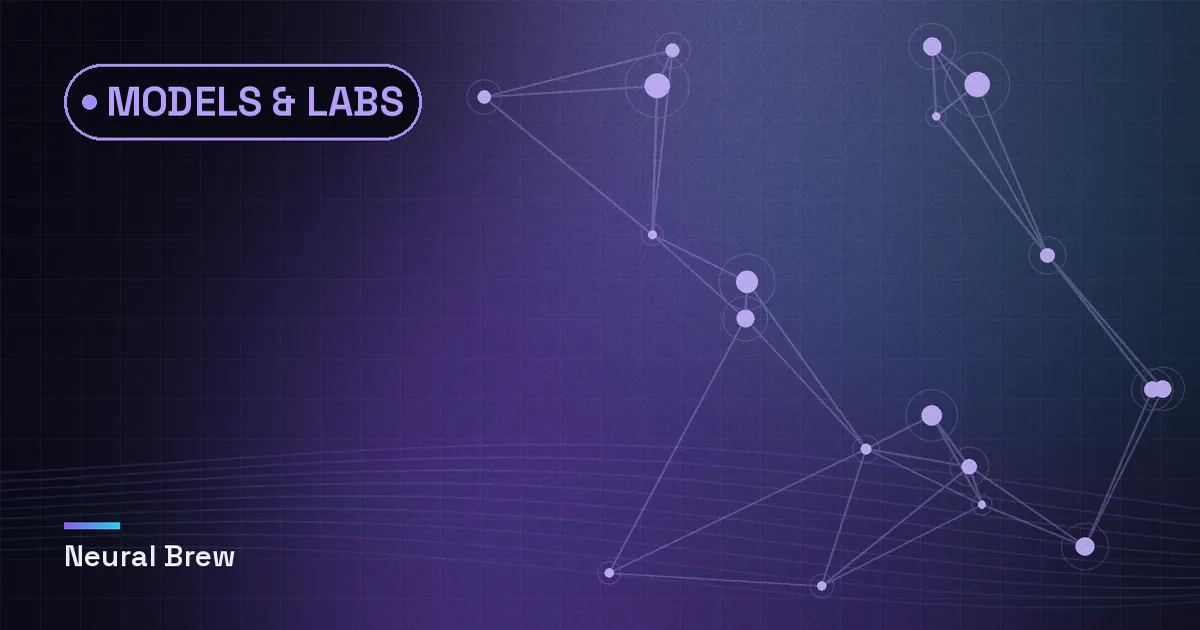 Abstract generated illustration for the Models & labs section