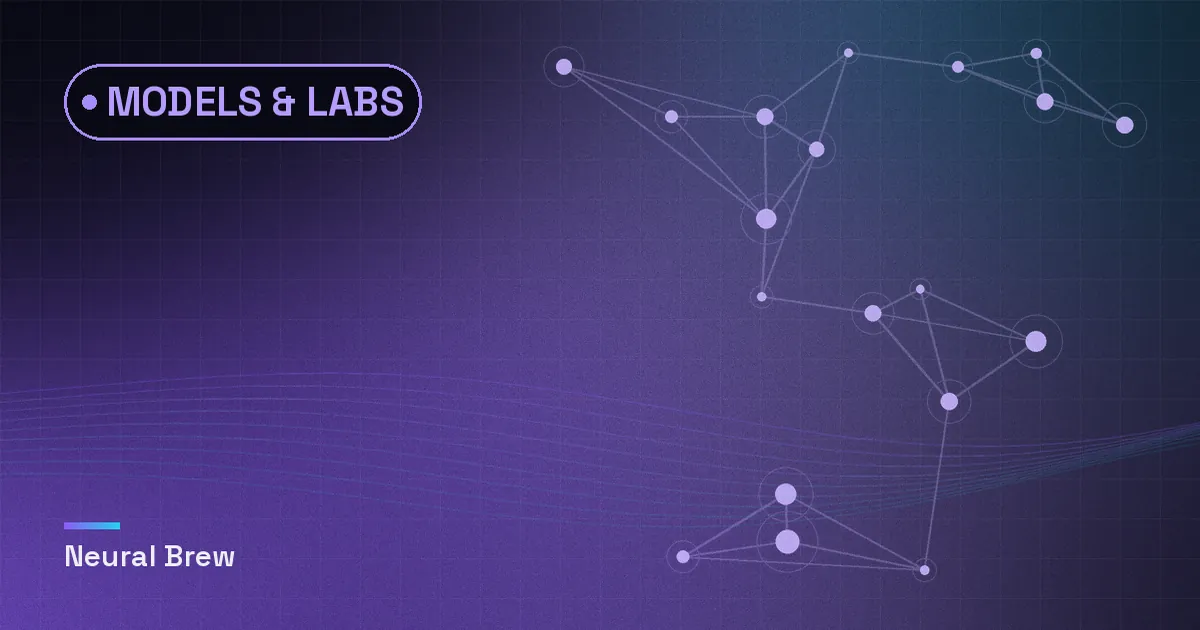 Abstract generated illustration for the Models & labs section