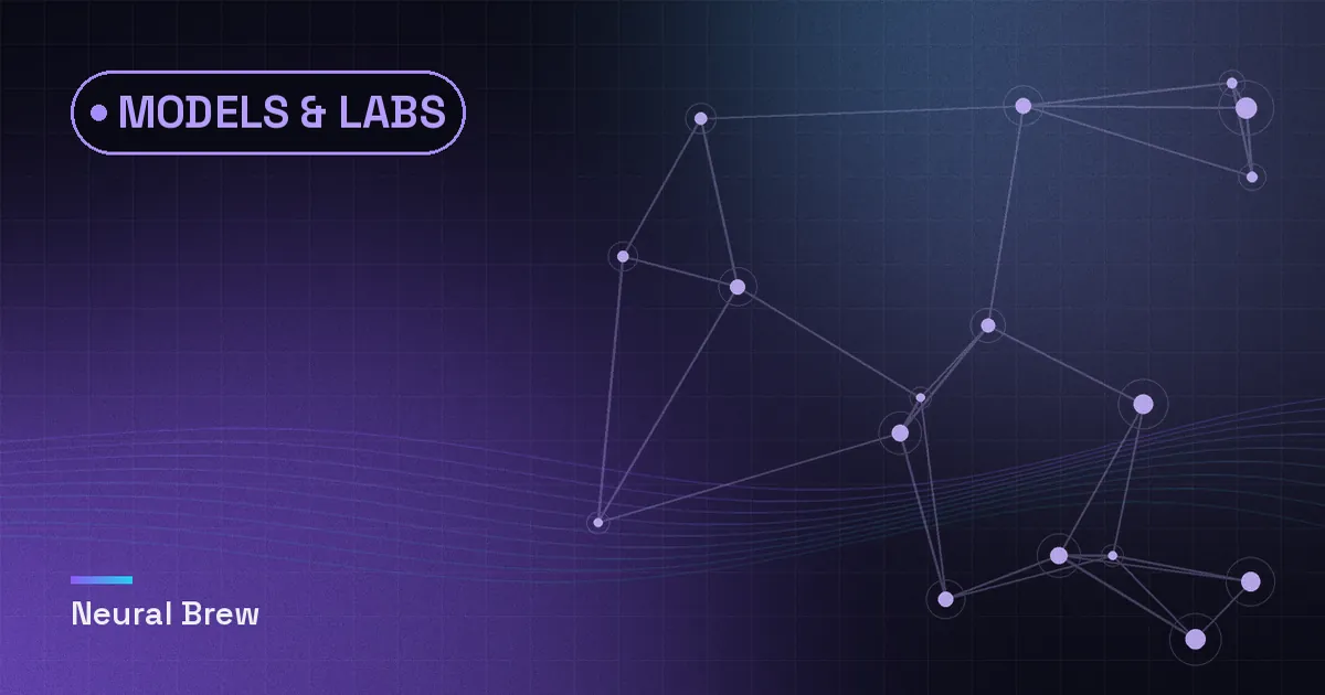Abstract generated illustration for the Models & labs section