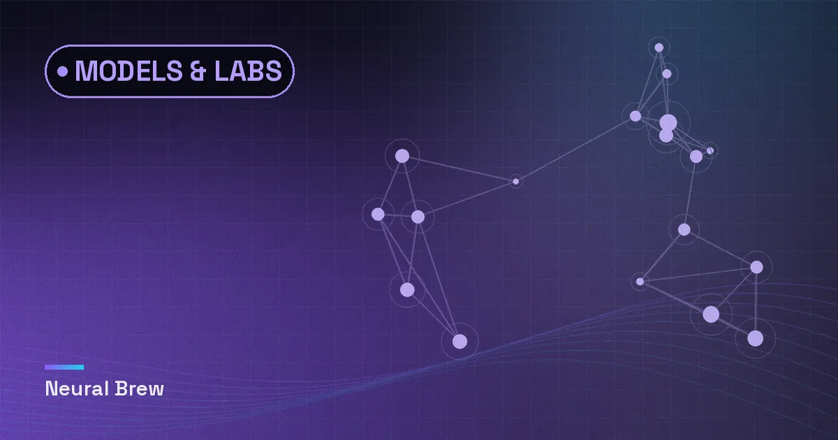 Abstract generated illustration for the Models & labs section