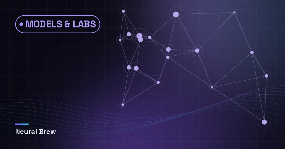 Abstract generated illustration for the Models & labs section