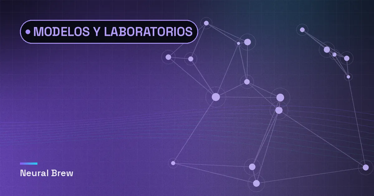 Ilustración abstracta generada para la sección Modelos y laboratorios