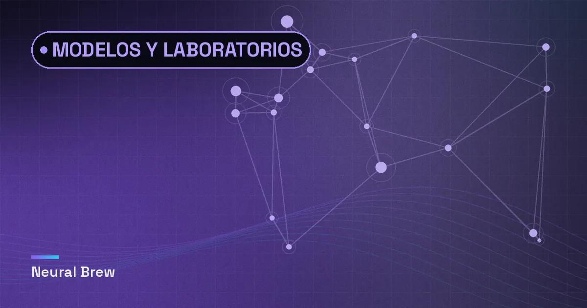 Ilustración abstracta generada para la sección Modelos y laboratorios