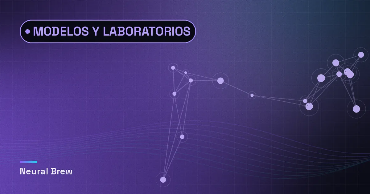 Ilustración abstracta generada para la sección Modelos y laboratorios