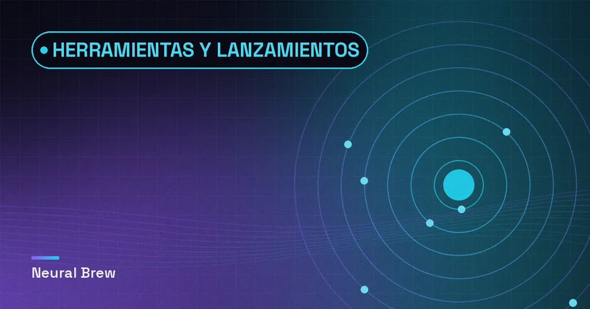 Ilustración abstracta generada para la sección Herramientas y lanzamientos
