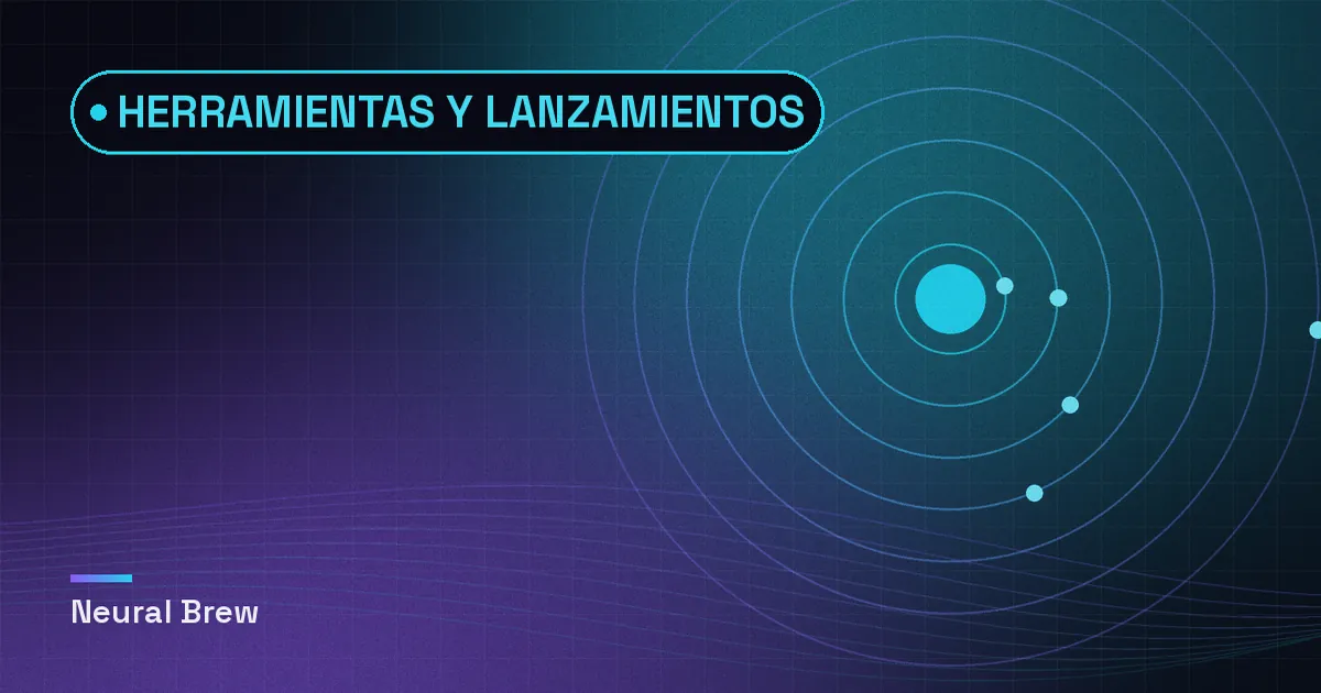 Ilustración abstracta generada para la sección Herramientas y lanzamientos