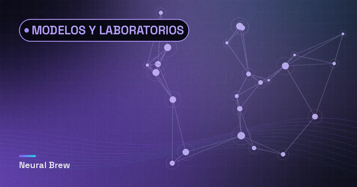 Ilustración abstracta generada para la sección Modelos y laboratorios