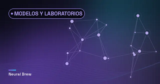 Ilustración abstracta generada para la sección Modelos y laboratorios
