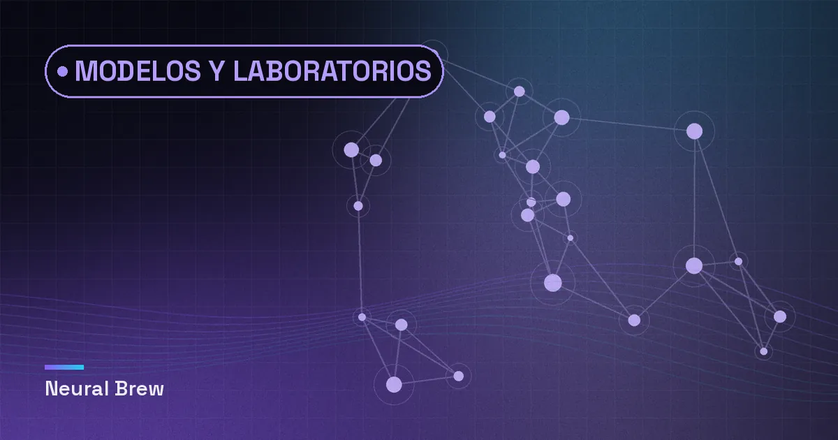 Ilustración abstracta generada para la sección Modelos y laboratorios