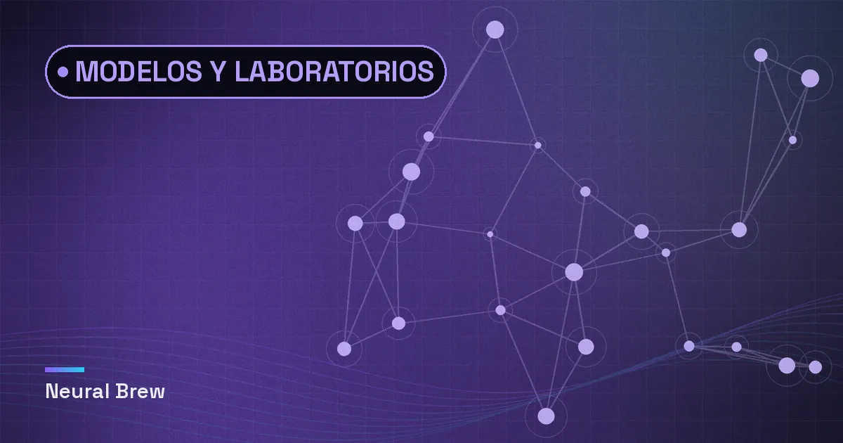 Ilustración abstracta generada para la sección Modelos y laboratorios