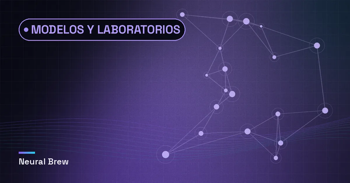Ilustración abstracta generada para la sección Modelos y laboratorios