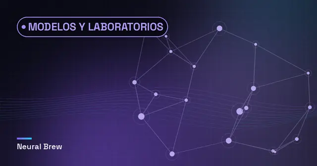 Ilustración abstracta generada para la sección Modelos y laboratorios