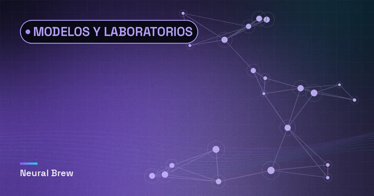 Ilustración abstracta generada para la sección Modelos y laboratorios