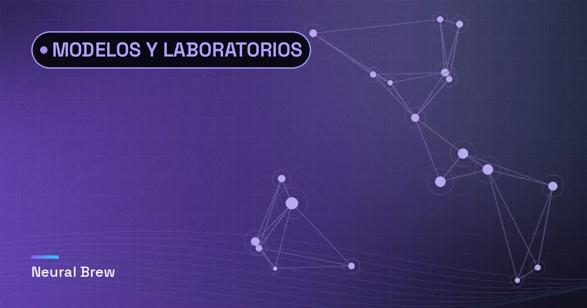 Ilustración abstracta generada para la sección Modelos y laboratorios