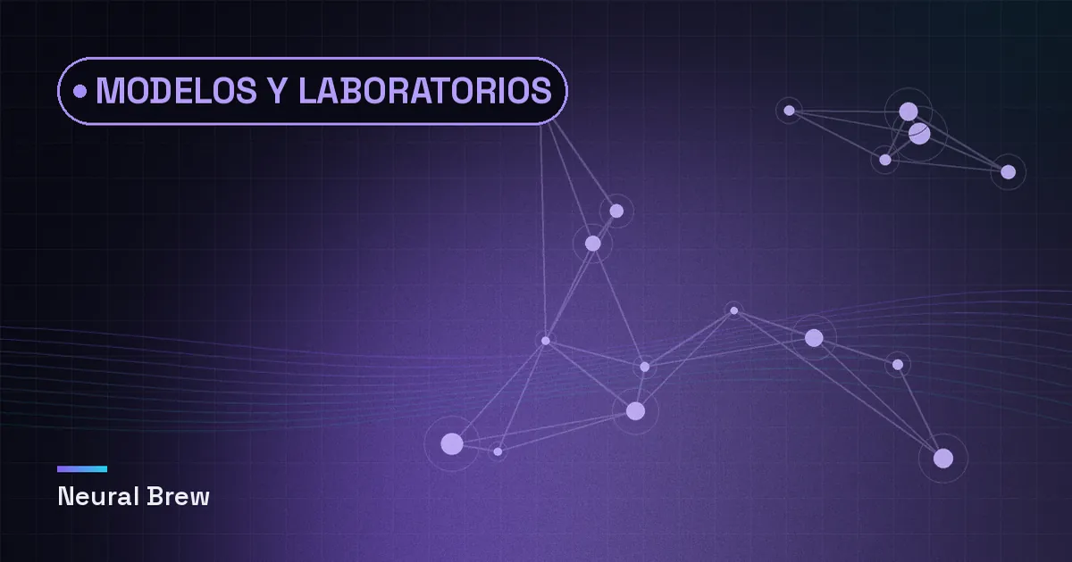 Ilustración abstracta generada para la sección Modelos y laboratorios