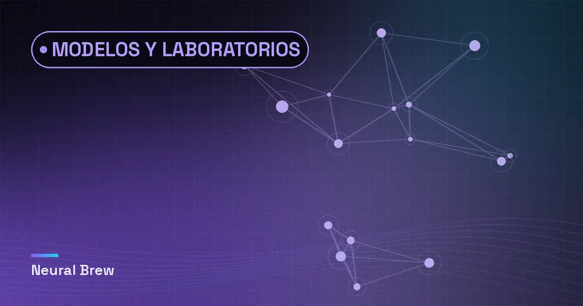Ilustración abstracta generada para la sección Modelos y laboratorios