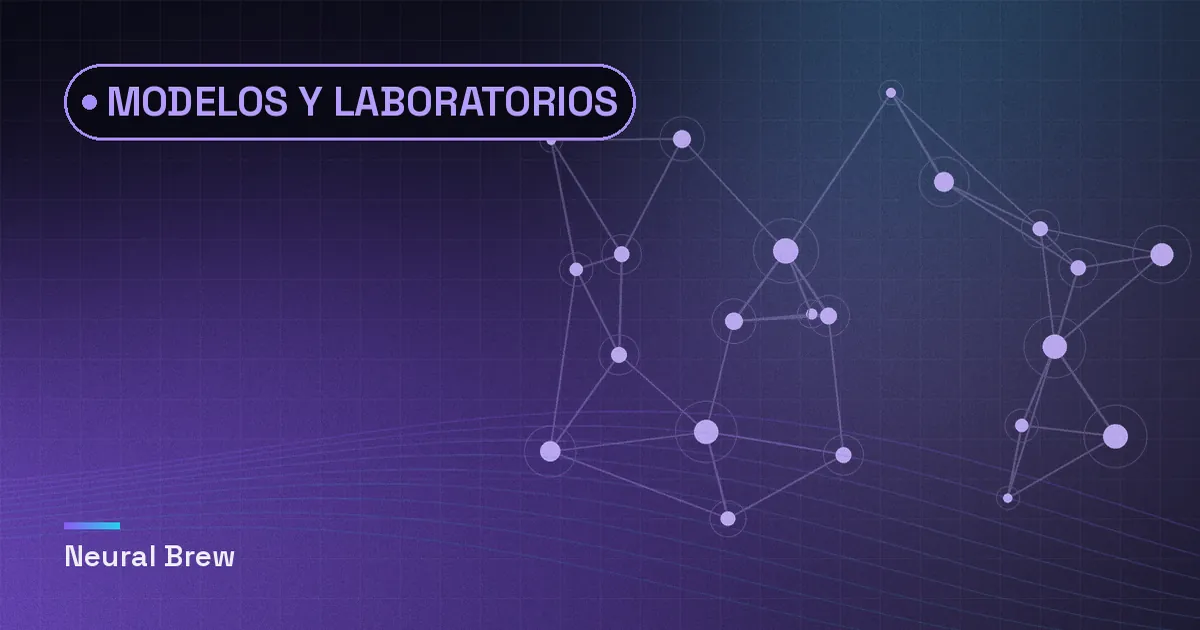 Ilustración abstracta generada para la sección Modelos y laboratorios