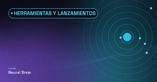 Ilustración abstracta generada para la sección Herramientas y lanzamientos