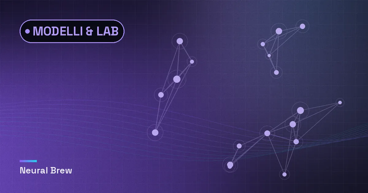 Illustrazione astratta generata per la sezione Modelli & lab