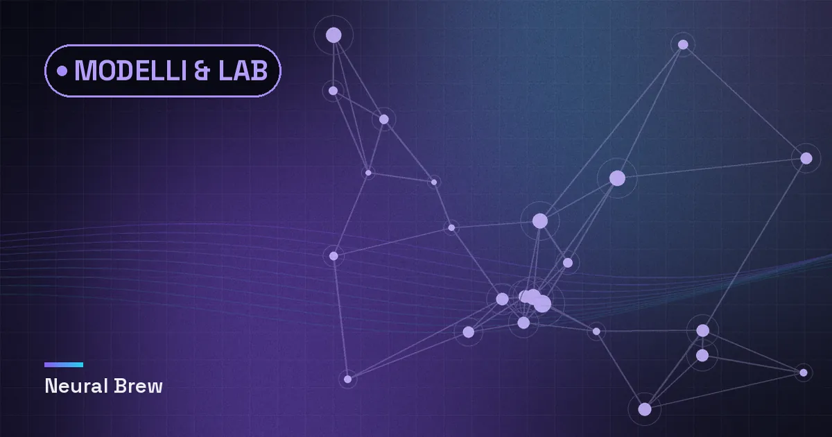 Illustrazione astratta generata per la sezione Modelli & lab