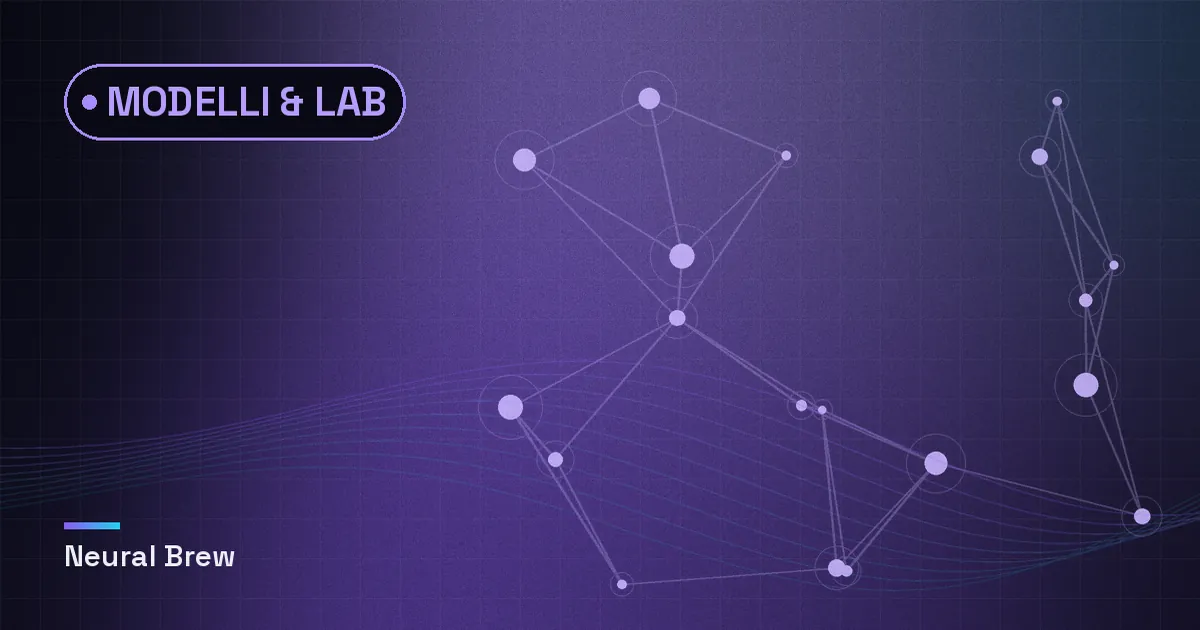 Illustrazione astratta generata per la sezione Modelli & lab