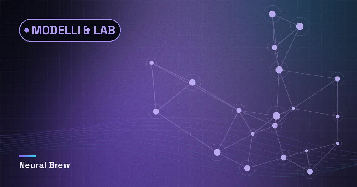 Illustrazione astratta generata per la sezione Modelli & lab