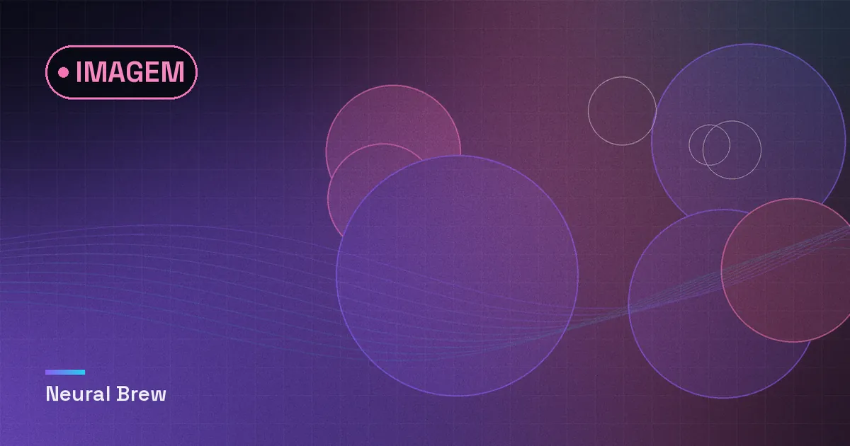 Ilustração abstrata gerada para a seção Imagem