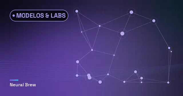 Ilustração abstrata gerada para a seção Modelos & labs