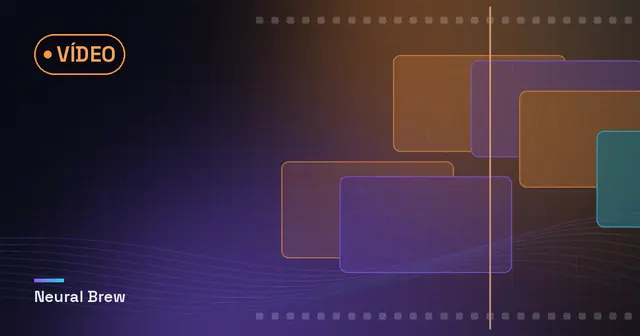 Ilustração abstrata gerada para a seção Vídeo
